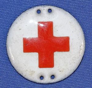 German Pre WWII Red Cross Cap Insignia