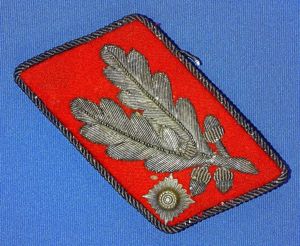 Single SA Group Staff Brigadefuhrer Collar Tab