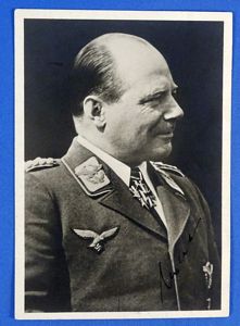 Signed Portrait Photo Postcard of Generaloberst Ernst Udet