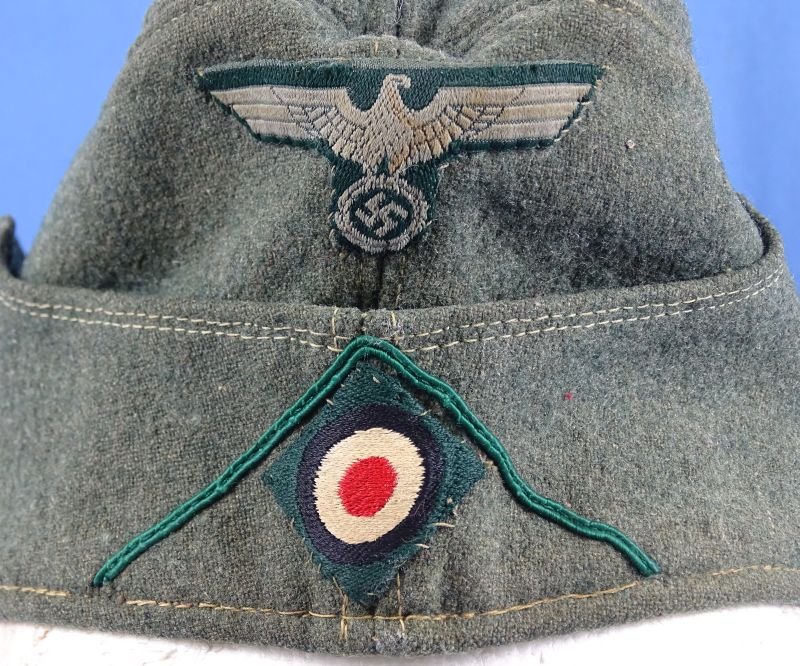 German Army Grenadier or Gebirgsjaeger EM/NCO M34 Overseas Cap — image 2