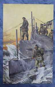 WWI German U-Boat Postcard U-BOOT- SPENDE- 1917