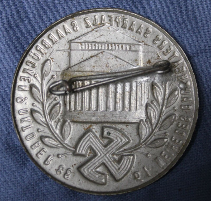 Weihedes Gautheaters Saarpfalz Saarbrucken 1938 Tinnie — image 2