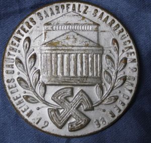 Weihedes Gautheaters Saarpfalz Saarbrucken 1938 Tinnie