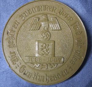 WHW Gau Kurhessen Zusammen Dann Sind Mie Alles 1936-1937 Plastic …