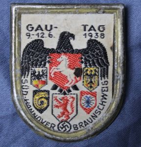 GAU TAG 1938 Sud Hannover Braunschweig Tinnie