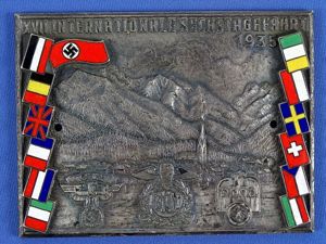 1935 NSKK XVII Internationale Sechstagefahrt Plaque