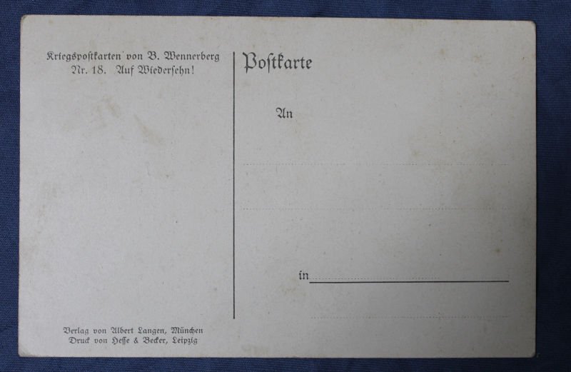 WWI German Postcard Women Waving at a Passing U Boat — image 2