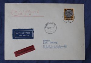 WWII German Envelope Sent From Warsaw 1940