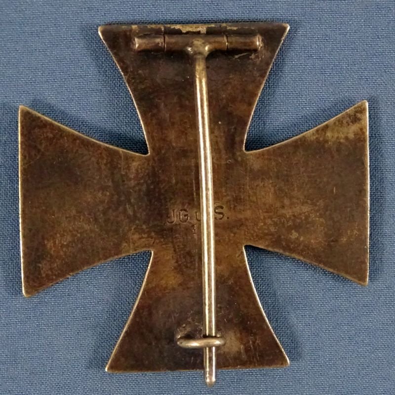 1870 Iron Cross First Class Marked 'JG u. S' – J. Godet & Sohn — image 2