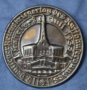 1935 Deutscher Reichskriegertag des Kyffhauserbundes Kassel Tinnie