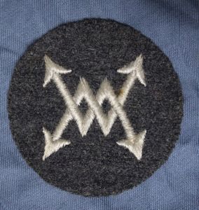 Luftwaffe Qualified Telephonist Cloth Qualification Badge
