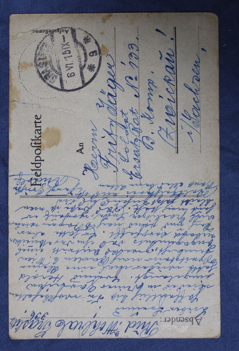 WWI German U Boat Postcard S.M.S. Unterseeboot U XII Firing on a French Ship — image 2