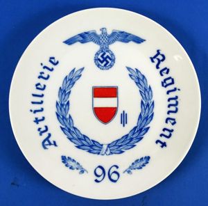 Third Reich Artillerie Regiment 96 Meissen Plate