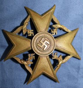 German Bronze Spanish Cross Without Swords