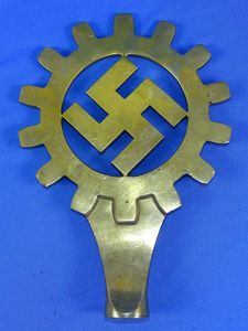 DAF Labor Front Brass Flag Pole Finial