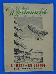 German Army Observation Balloon Training Battalion Christmas 1942 Booklet