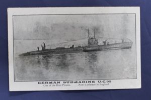 WWI German U-Boat UC-95 Postcard