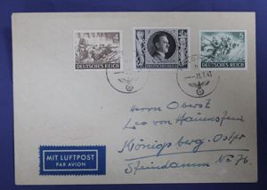 WWII German Stamped Envelope