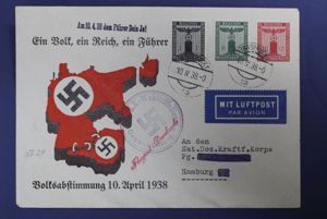 WWII German Stamped Envelope