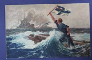 WWI German U Boat Postcard