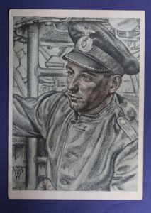 WWII German U Boat Postcard