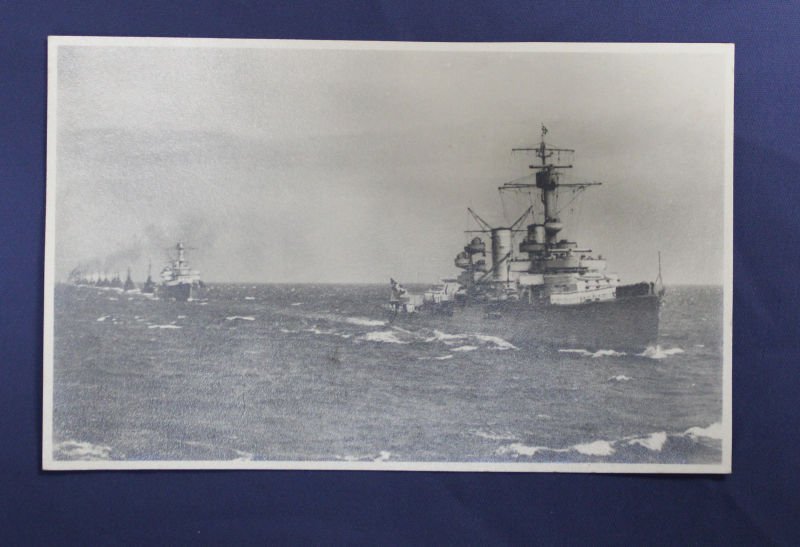 WWII German Kriegsmarine Postcard Flottenparade — image 2