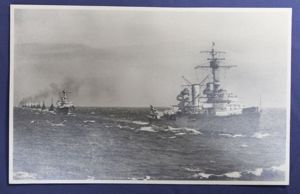 WWII German Kriegsmarine Postcard Flottenparade