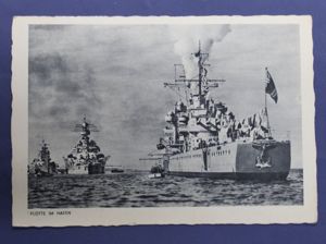 WWII German Kriegsmarine Postcard