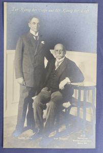 WWI German Captain Konig & Graf Zeppelin Postcard