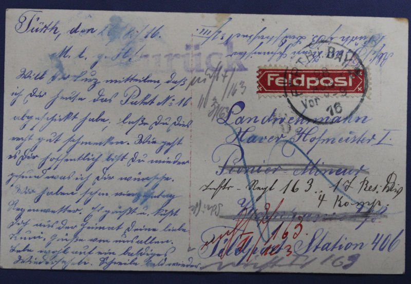 WWI German U Boat Captain Konig Postcard — image 2