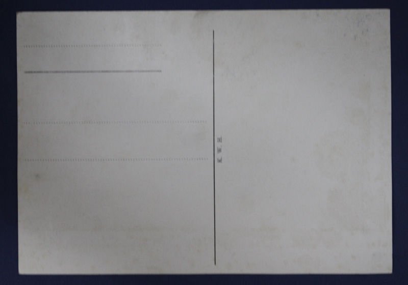 WWII German Kriegsmarine Panzerkreuzer Deutschland Postcard — image 2