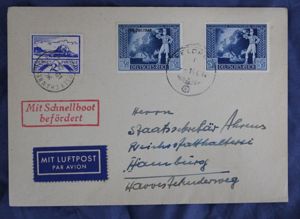 1944 German Envelope Mailed From Occupied Jersey Channel Islands