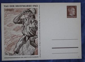 WWII German Africa Corps Postcard