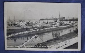 WWI Captured Boche U-Boats French Naval Yard