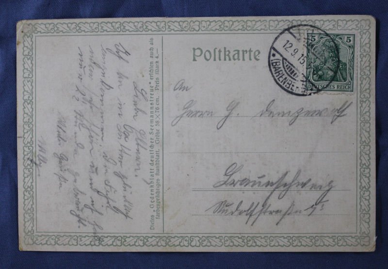 WWI German Der Lekte Mann Postcard — image 2