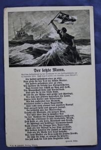 WWI German Der Lekte Mann Postcard