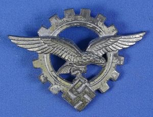 Luftwaffe Civilian Technician Visor Cap Insignia