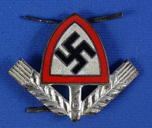 RAD Enamel Labor Service Cap Insignia