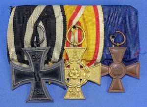 Imperial German Three Place Medal Bar