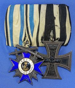 Imperial German Two Place Medal Bar
