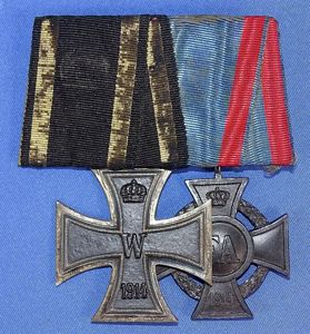 Imperial German Two Place Medal Bar