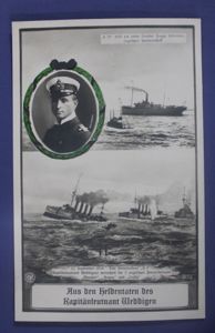 WWI U Boat U9 Postcard