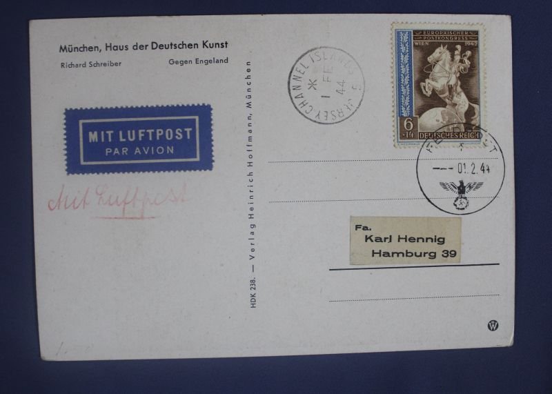 WWII German Postcard U Boat Lookouts on Surface — image 2