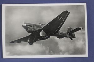 WWII German Postcard Stuka Dive Bomber Luftwaffe