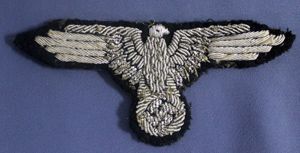 SS Officers Bullion Sleeve Eagle / Uniform Removed