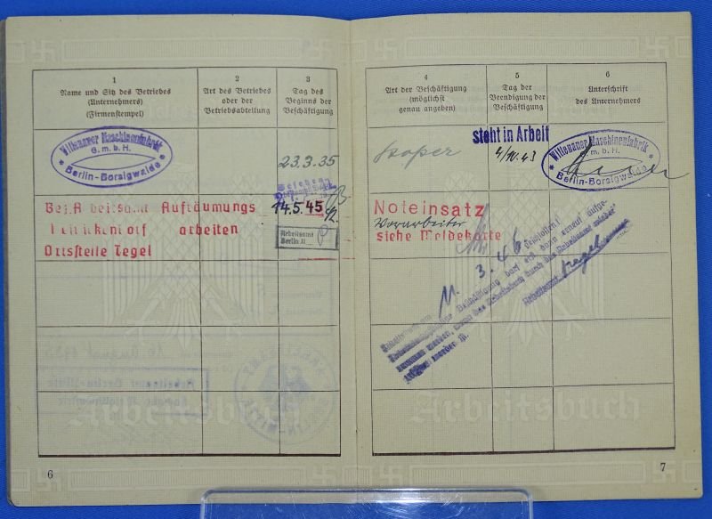 WWII German Documents and Arebeitsbuchs Documents of a Father and his Son Who Was Killed in Action — image 14