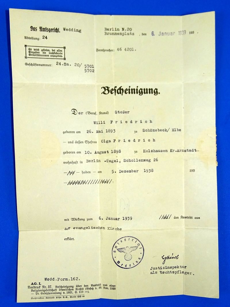 WWII German Documents and Arebeitsbuchs Documents of a Father and his Son Who Was Killed in Action — image 17