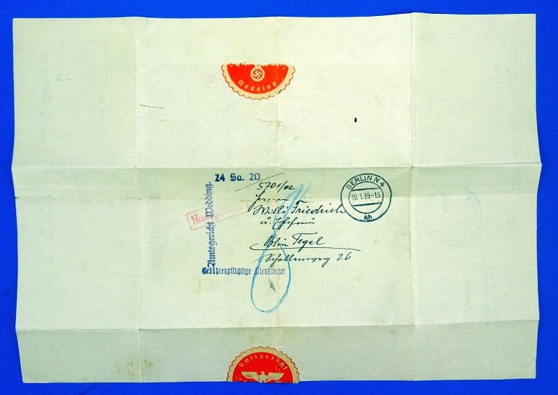 WWII German Documents and Arebeitsbuchs Documents of a Father and his Son Who Was Killed in Action — image 18