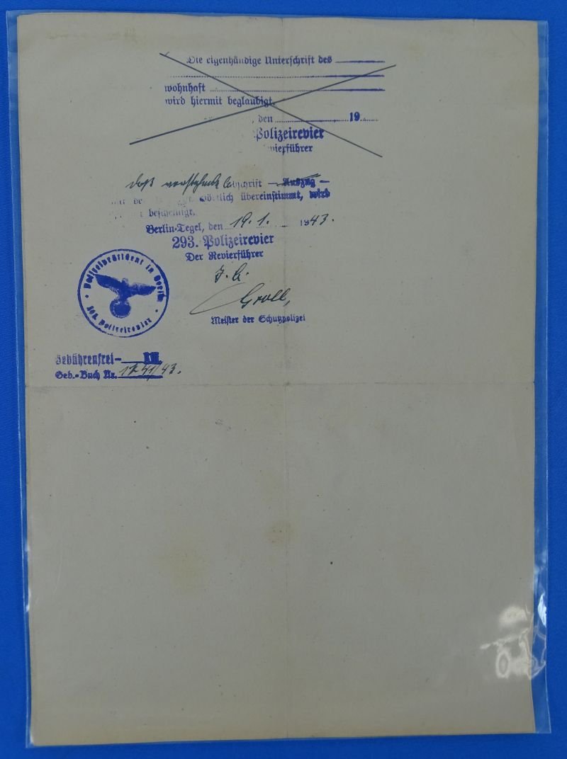 WWII German Documents and Arebeitsbuchs Documents of a Father and his Son Who Was Killed in Action — image 20