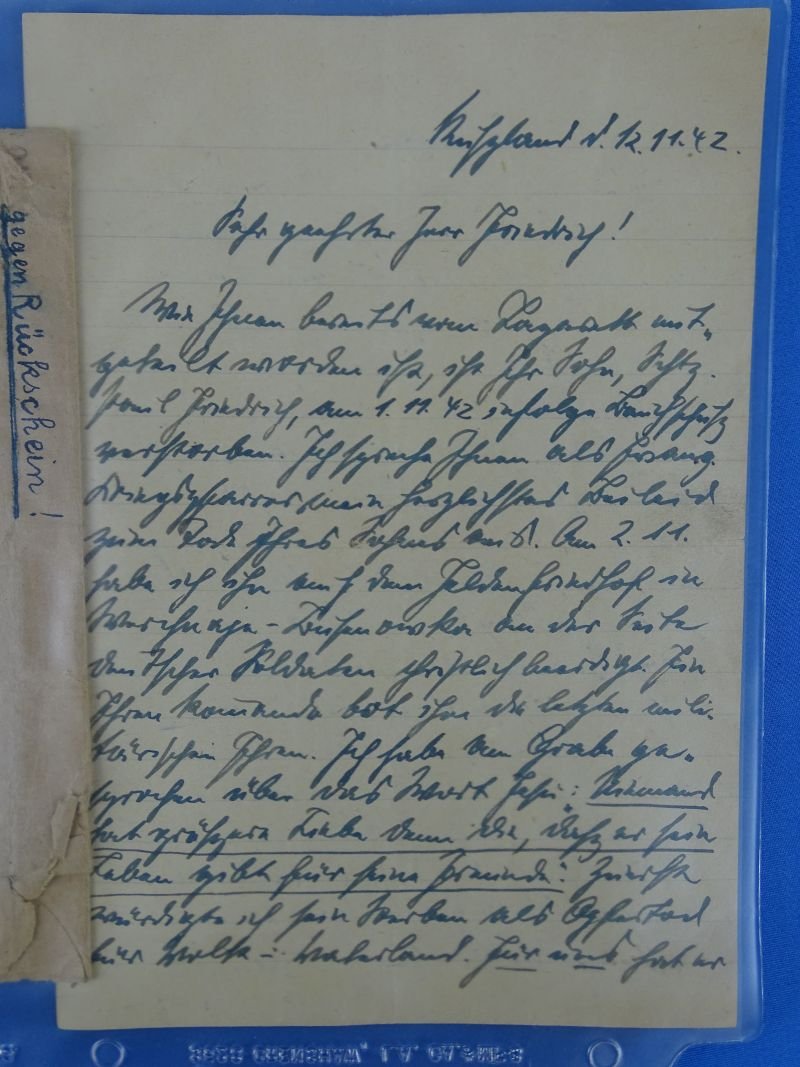 WWII German Documents and Arebeitsbuchs Documents of a Father and his Son Who Was Killed in Action — image 24